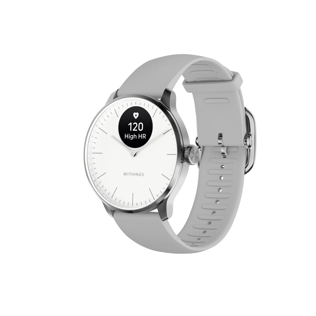 Withings ScanWatch Light - Hybrid Smart Watch, Heart Rate Tracker, Fitness Tracker, Bike Tracker, Sleep Tracking