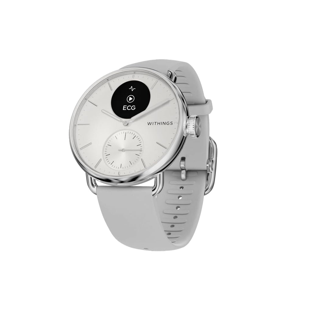Withings ScanWatch 2, Hybrid Smartwatch, ECG, 42 mm, White