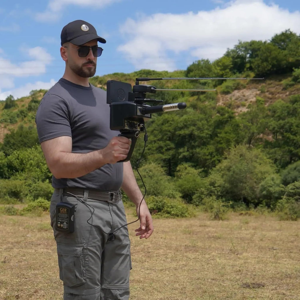 GER DETECT Titan X13 Metal Detector, Professional Treasure Hunter, Multi-System Detection Technology, 60m Depth Capability, 3000 sq.m Coverage