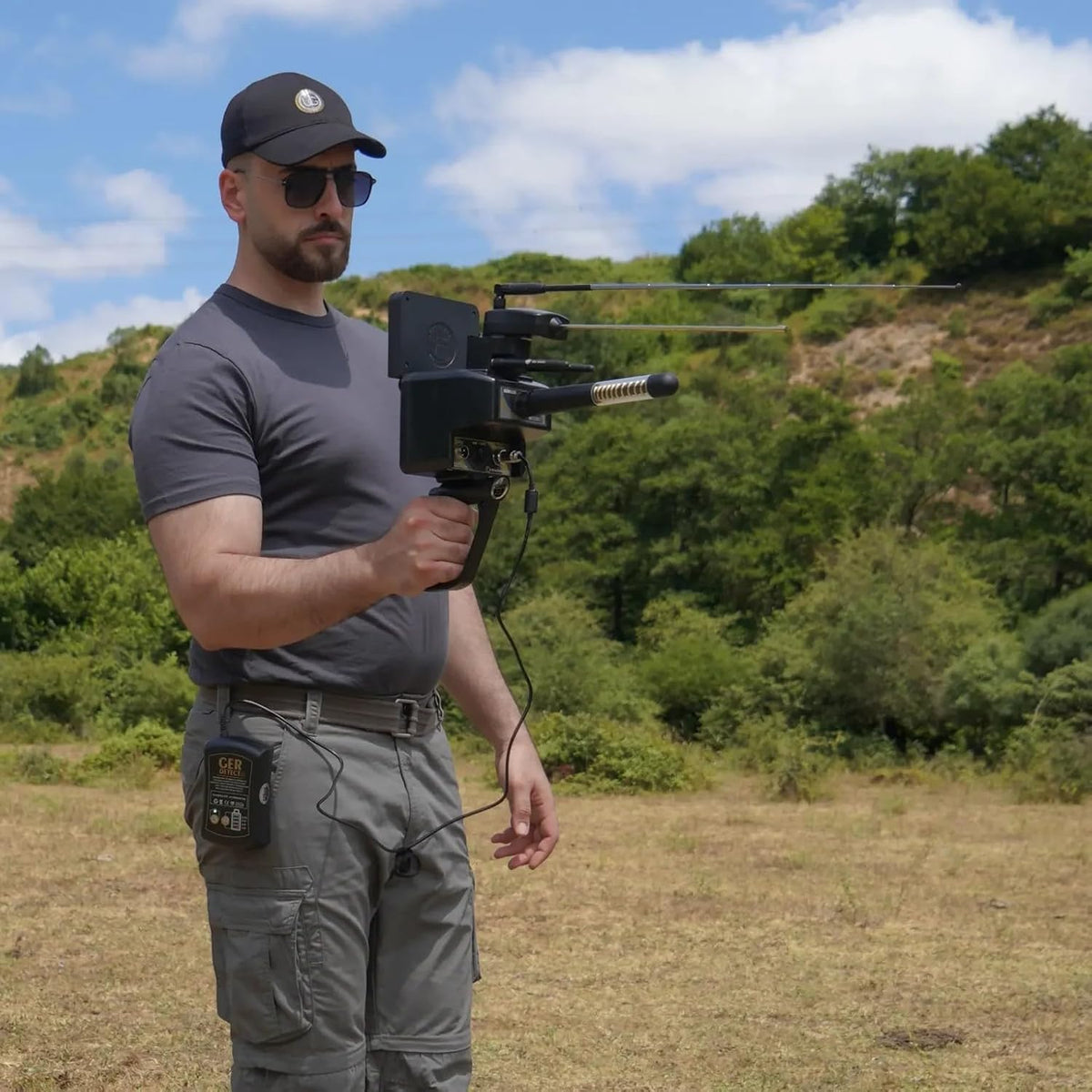 GER DETECT Titan X13 Metal Detector, Professional Treasure Hunter, Multi-System Detection Technology, 60m Depth Capability, 3000 sq.m Coverage