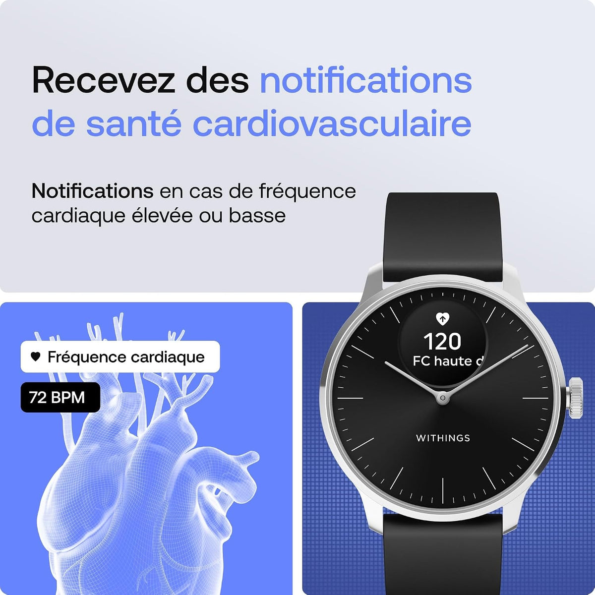 Withings ScanWatch Light - Hybrid Smart Watch, Heart Rate Tracker, Fitness Tracker, Bike Tracker, Sleep Tracking