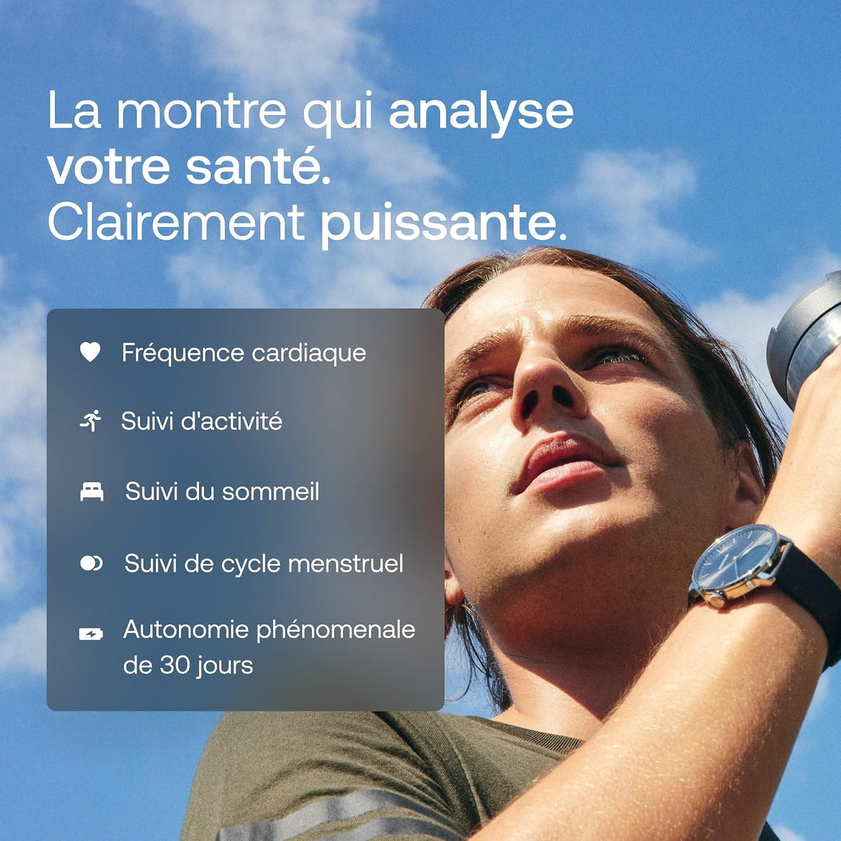 Withings ScanWatch Light - Hybrid Smart Watch, Heart Rate Tracker, Fitness Tracker, Bike Tracker, Sleep Tracking
