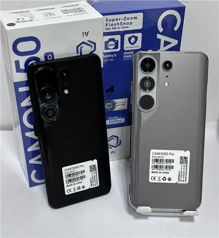 tecno 20 camon 50 pro 128gb 256gb 512gb 5g mobile phone 3g 4g smartphone
