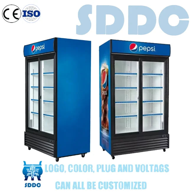 New Arrival Anti Fog Glass Upright Cooler&Freezer Large Capacity for Supermarket Backroom