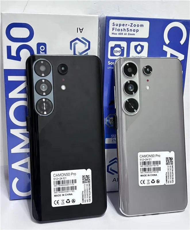 tecno 20 camon 50 pro 128gb 256gb 512gb 5g mobile phone 3g 4g smartphone