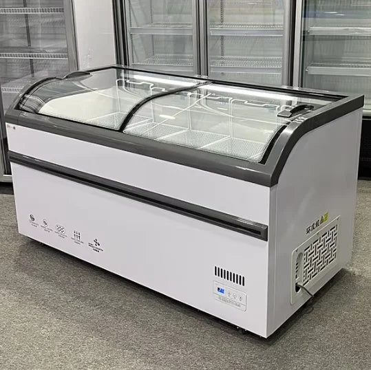 Commercial Refrigeration Equipment for Supermarkets - Vertical Display Freezer Island Freezer