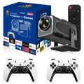 HY320 Mini Portable Smart Projector with 30000+ Games Home Theater Pocket Projector for Kids Features LCD Lamps and US Plug