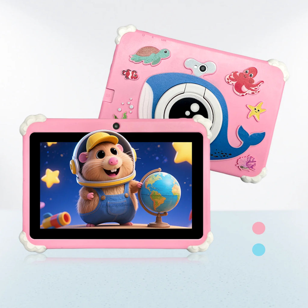 Wholesale 7-Inch Kinds Kid's Tablet PC with 3000MAH Battery 1024x600 Resolution MTK Quad Core at a Great Price