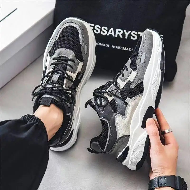 Men's 2025 New Breathable and Versatile Sports and Leisure Running Height Boosting Dad Trendy Shoes