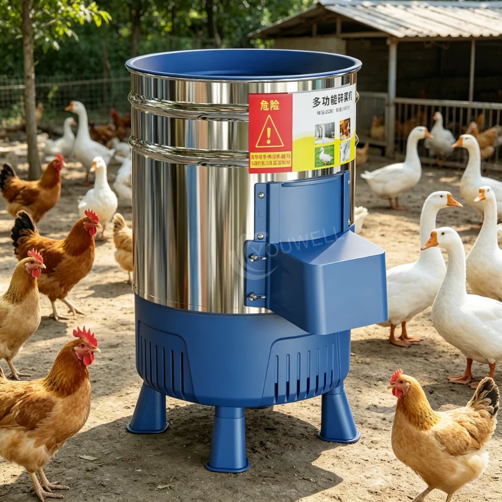 New Stainless Steel Vegetable Chopper Shredder Machine High Efficiency 2 Ton/H Capacity Electric Poultry Livestock Animal Feed