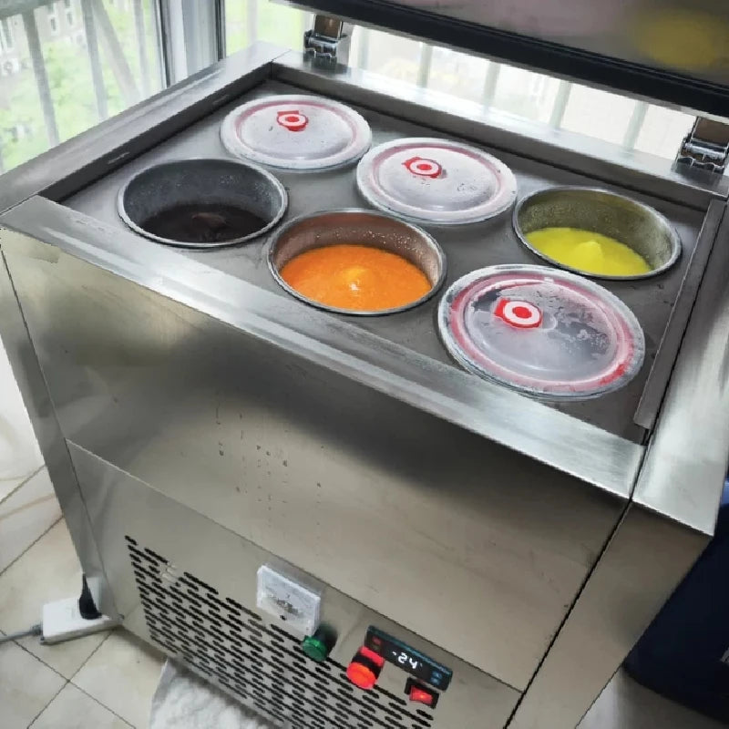 Bingya Commercial Ice Block Machine 5kg/pc 2.2L*9 Motor 220V 1800W Sanyo Compressor R404A 1 Year Warranty Easy to Operate