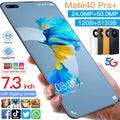 Hot Selling Mate 40 Pro+ Mate 50 12gb+512gb 7.3 Inch Full Display Android 10.0 Mobile Cell Smart Phone