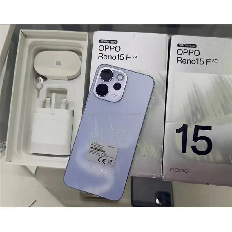 OP PO Reno15 F Global Version Smartphone 6.57'' Amoled 120Hz Snap Dragon 6 Gen 1 7000mAh 80W esim Mobile Phone