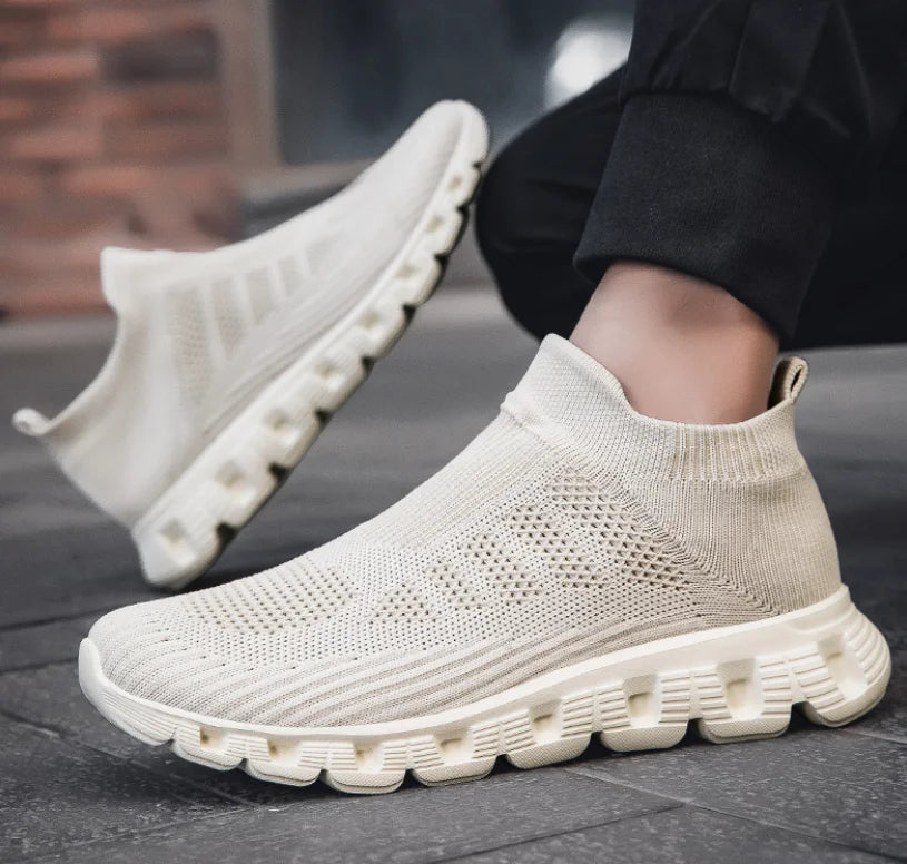 R Cotton Fabric Casual Shoes Rubber Sole Lightweight Walking Sneakers for Men Women All Seasons