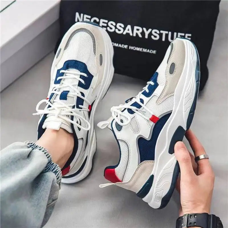 Men's 2025 New Breathable and Versatile Sports and Leisure Running Height Boosting Dad Trendy Shoes
