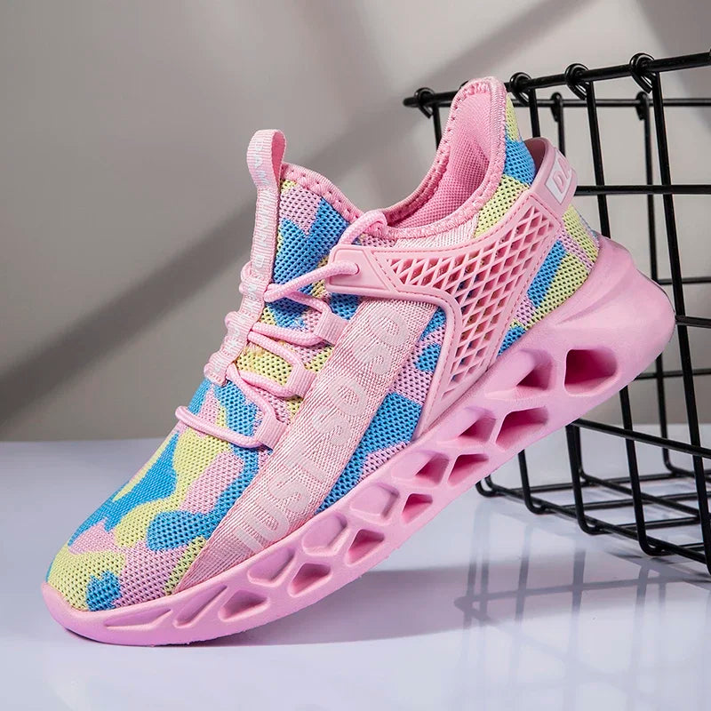 PinkM ZH230 Running Jogging Shoes Comfortable Casual Sneakers Outdoor Breathable Mesh Women Light Shock-absorption Sports Shoe