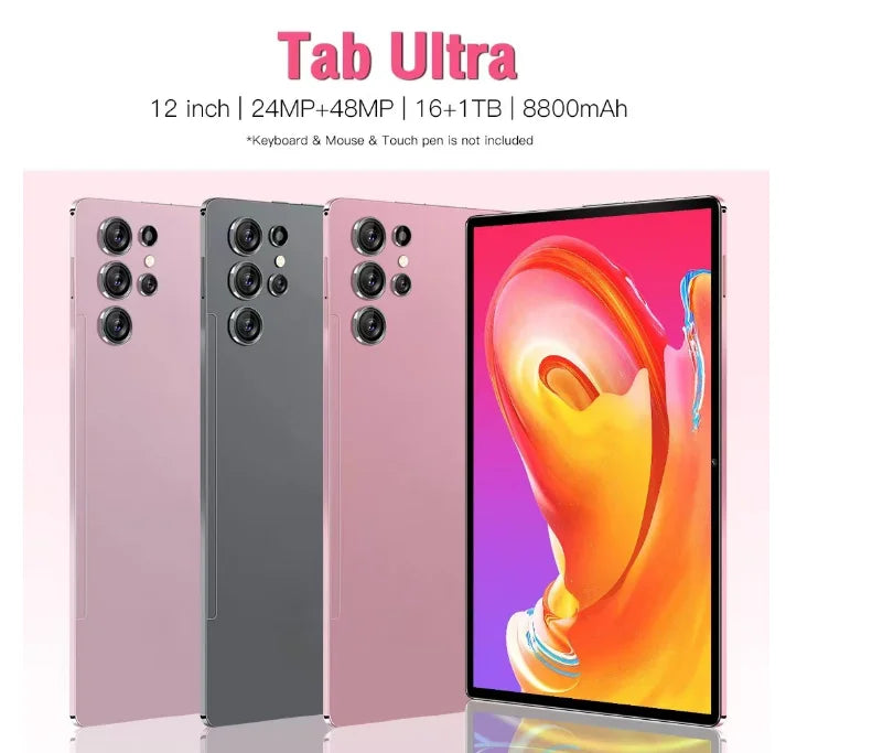 Original S23U New All Day Tablet PC 11" 16GB RAM 1TB 108MP Triple Cam 8000mAh 5G MTK Wi-Fi 48H Battery Custom Logo