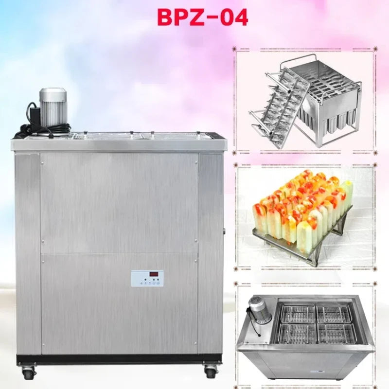 Commercial Popsicle Machine / Ice Lollipop / Ice Lolly Machinemaking Machine With 4-mold