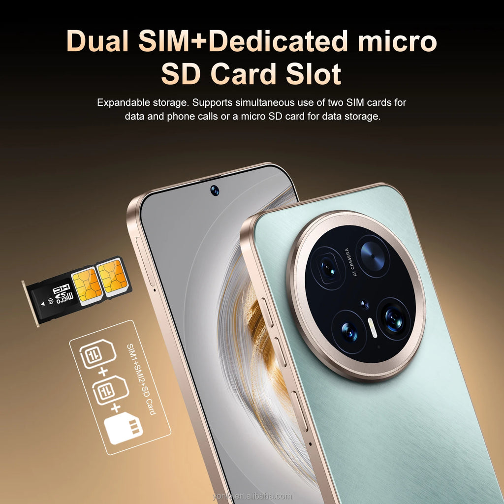 Hot Selling Mate 40 Pro+ Mate 50 12gb+512gb 7.3 Inch Full Display Android 10.0 Mobile Cell Smart Phone