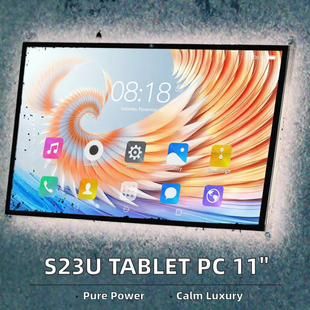 Original S23U New All Day Tablet PC 11" 16GB RAM 1TB 108MP Triple Cam 8000mAh 5G MTK Wi-Fi 48H Battery Custom Logo