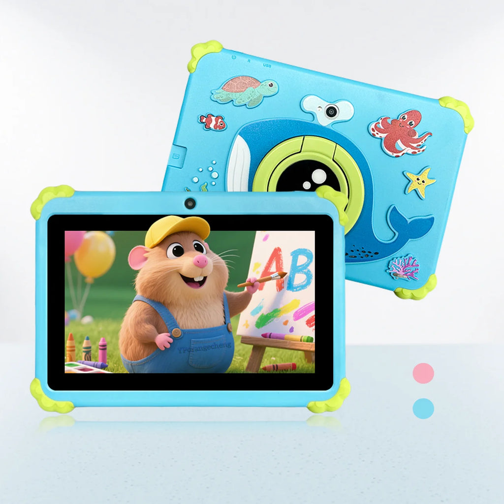 Wholesale 7-Inch Kinds Kid's Tablet PC with 3000MAH Battery 1024x600 Resolution MTK Quad Core at a Great Price