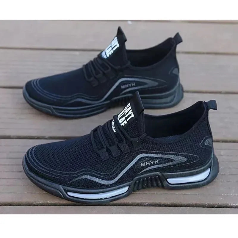 Men's Fashion Slip-On Breathable Running Sneakers for Gym/Training