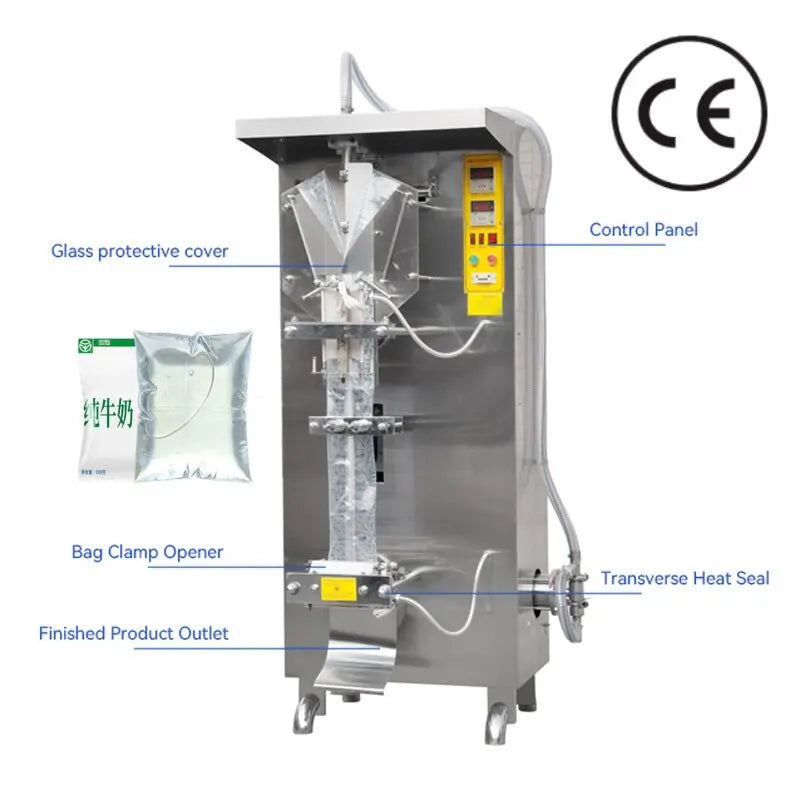 Complete 100ml-500ml 200ml RO Pure Water Plastic Sachet/Bags Packing Line Integrated Automatic Food Water Packing Machine Gear