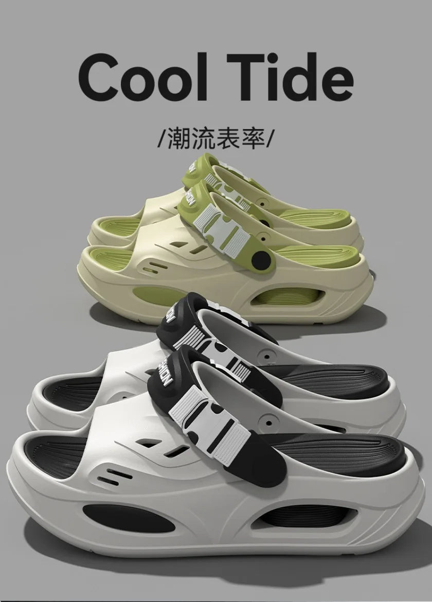 Arch Support Slippers for Men, 2026 New Summer Wear, Wear-Resistant EVA Anti-Skid and Odor Proof Driving Thick Soled Sandals