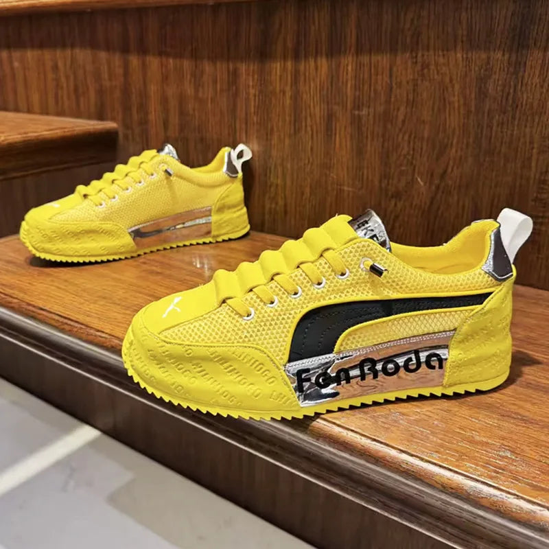 Sneakers Casual Mens Designer Cover Bottom Board Shoes Fashion Leather Fabric Breathable Increased Internal Platform Sport Shoes