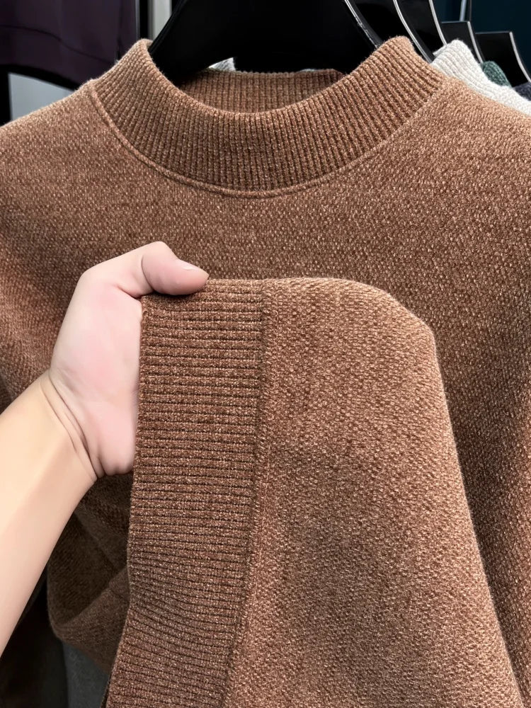 Luxury Trend Brand Pullover Men's knitted New High-quality Korean exquisite embroidery comfort round neck fashion golf sweater