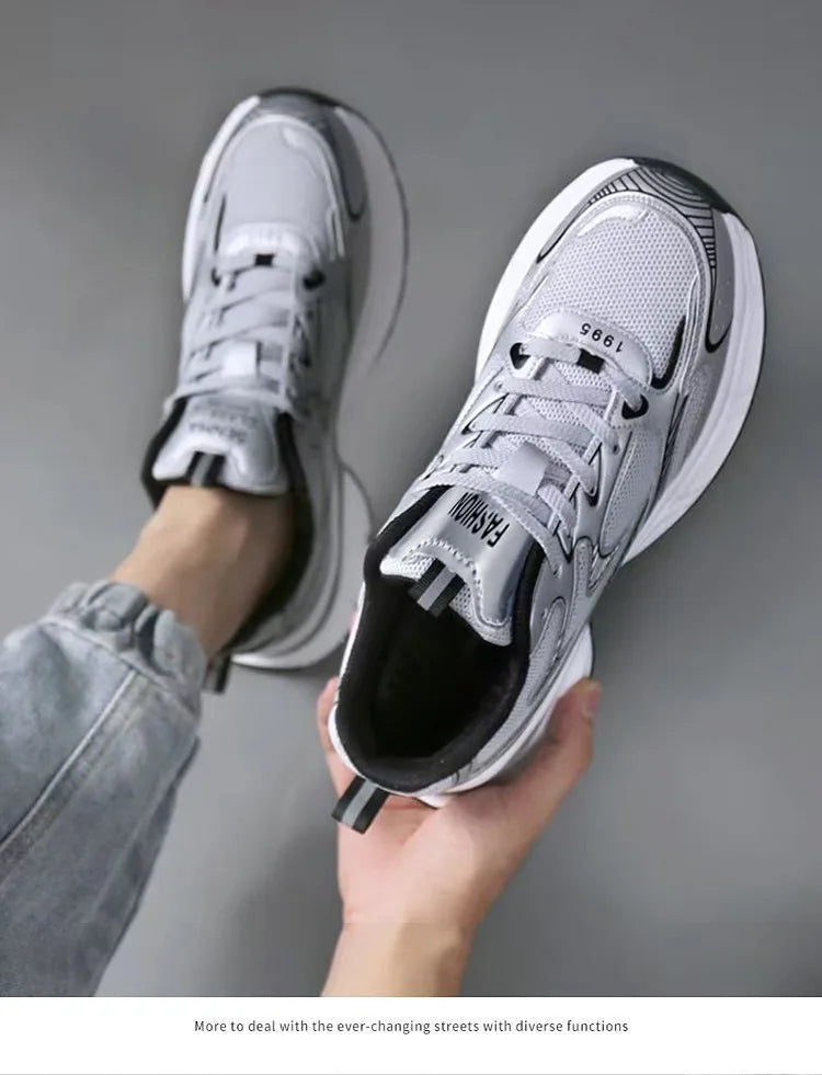 Men's Summer Breathable Mesh Casual Sports Shoes 2026 New Dad Sneakers Comfortable Lightweight Footwear for Active Men