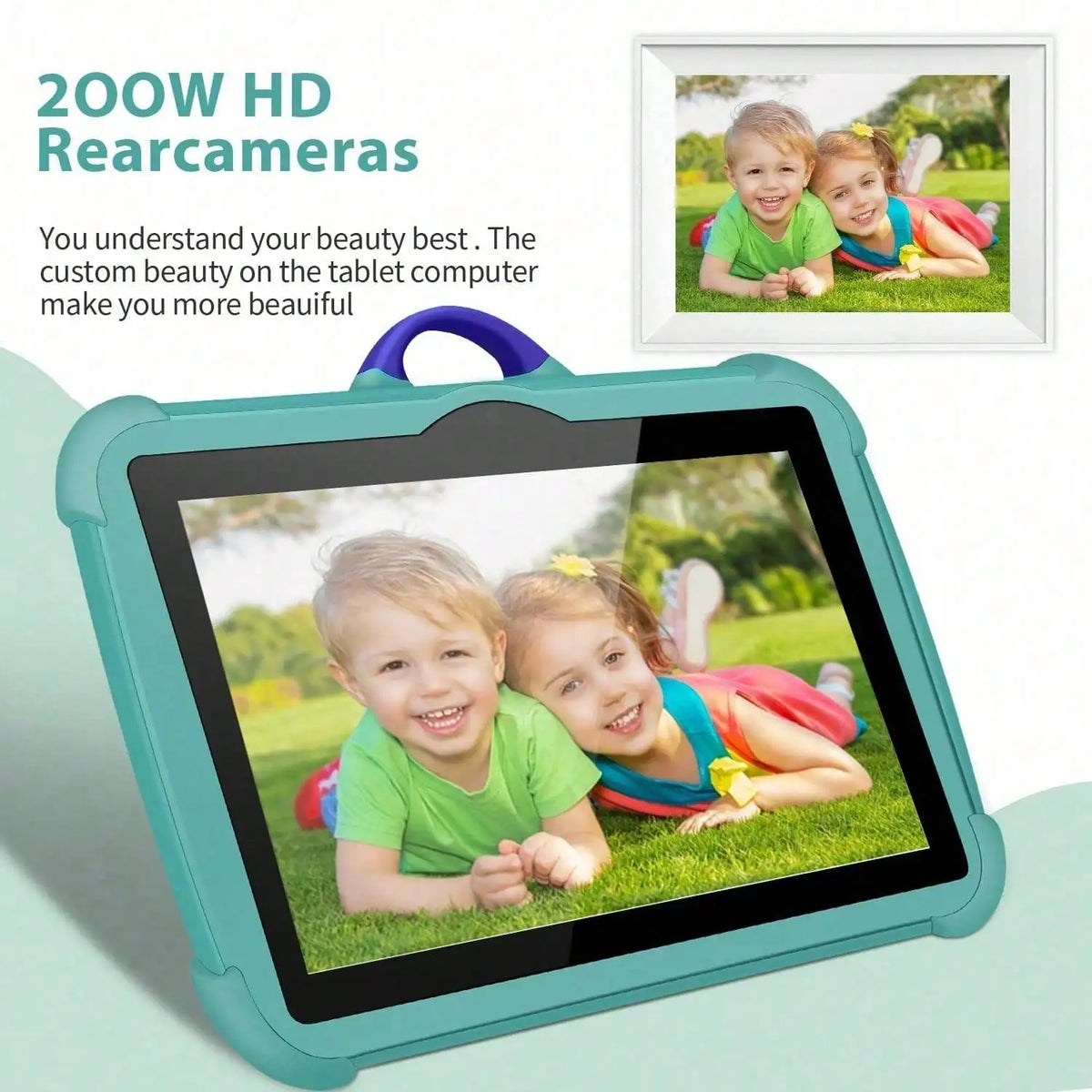 7-Inch Educational Tablet Android 13, 4GB + 64GB Quad Core, IPS HD Display, Parental Controls & Learning Games, Silicone Case, For Students