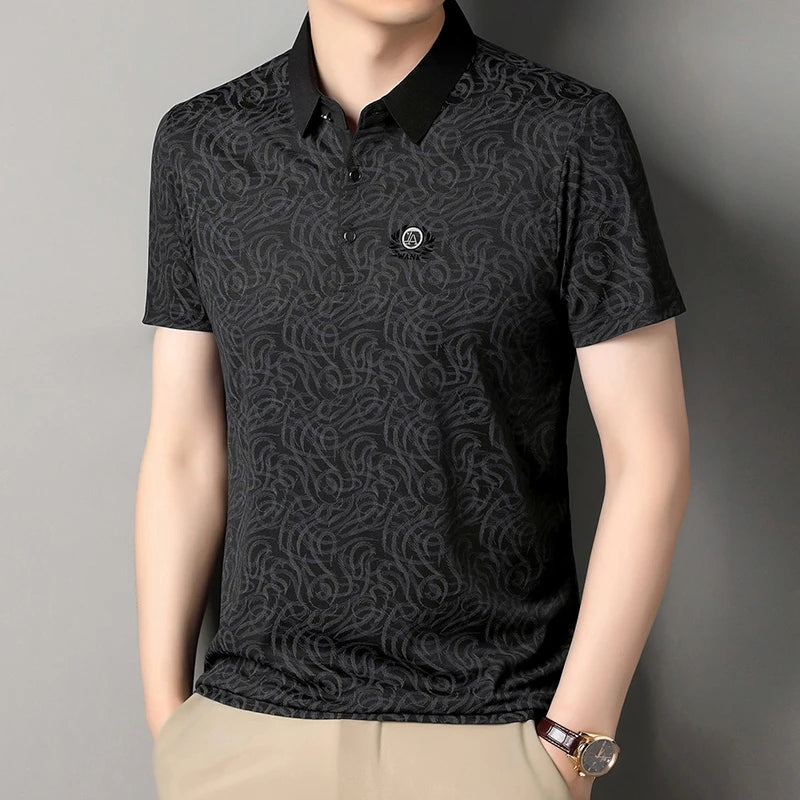 2026 New Men's Polo Shirt Quick Dry Breathable Short Sleeve Top For Daily Wear And Business Occasions