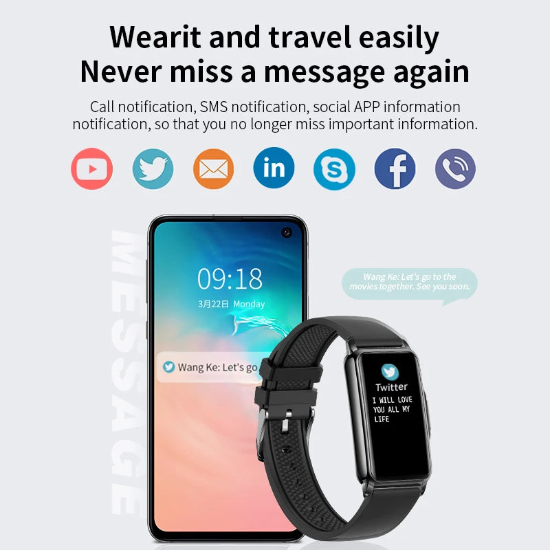 LIGE New Fitness Tracker Bracelet Smart Watch for Women Men Sports Band Pedometer Heart Rate Sleep Monitor Waterproof Smartwatch