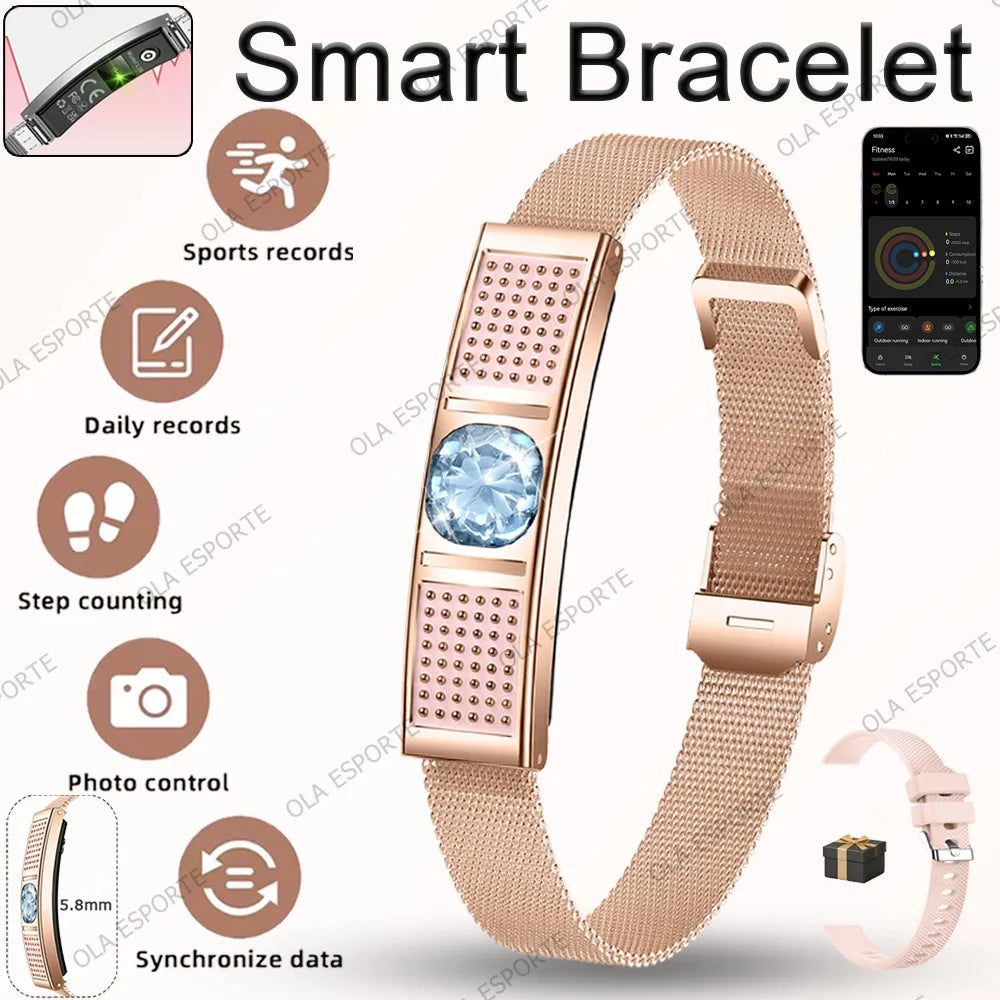 2026 New Fashion Women Smart Bracelet Sport Modes Fitness Tracker Heart Rate Health Monitor IP68 Waterproof Smart Watch Men Hw12