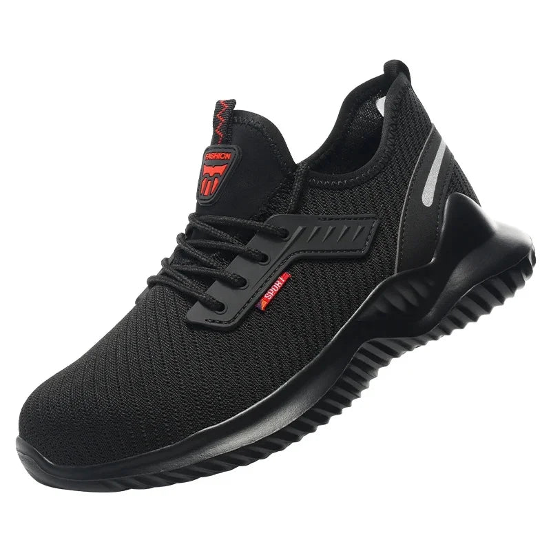 Lightweight Safety Shoes Men Steel Toe Sneakers Puncture Proof Breathable Safety Boots Man Dangerous Construction Work Foorwear