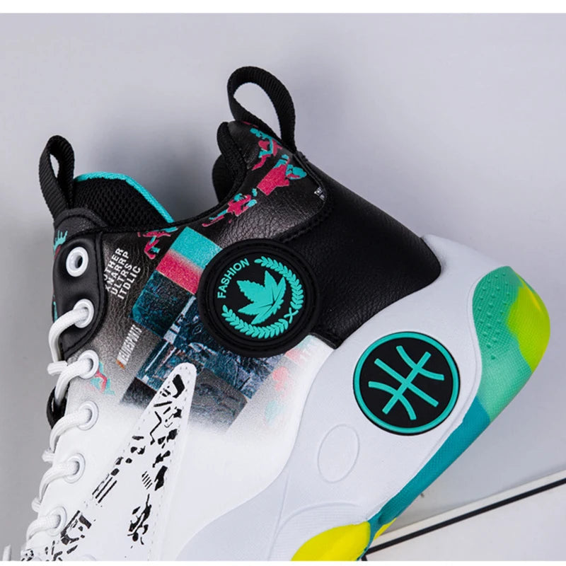 Men's Sneaker High Top Basketball Shoes New Casual Anti-slip Sport Breathable Running Shoes Style Unisex EEE