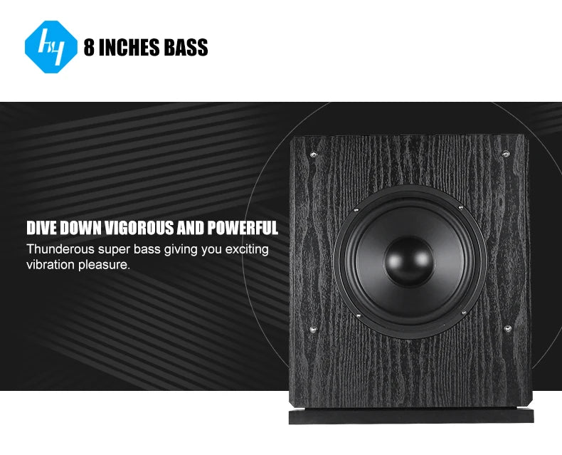 5.1 Passive Home Theater Wooden Speaker