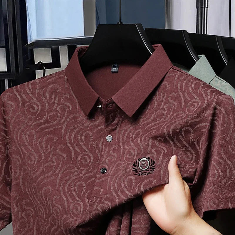 2026 New Men's Polo Shirt Quick Dry Breathable Short Sleeve Top For Daily Wear And Business Occasions