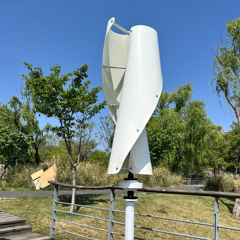 Free Energy 20000W 12V 24V 48V 2Blades Wind Power Turbine Generator With Mppt Charge Controller Vertical Axis For Farm Home Use