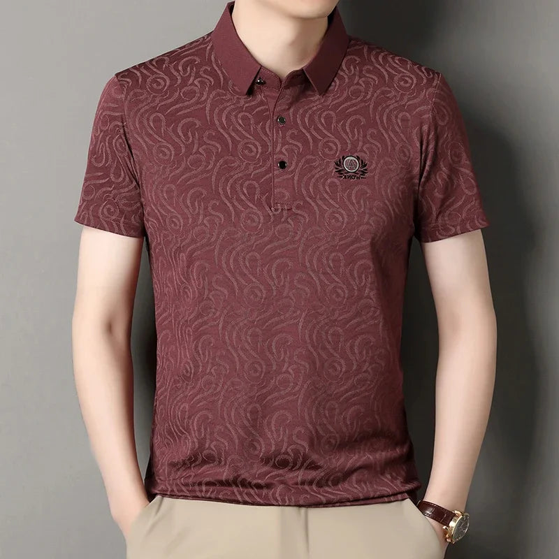 2026 New Men's Polo Shirt Quick Dry Breathable Short Sleeve Top For Daily Wear And Business Occasions