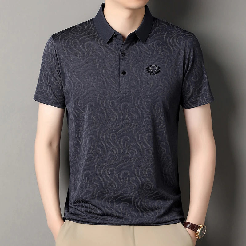 2026 New Men's Polo Shirt Quick Dry Breathable Short Sleeve Top For Daily Wear And Business Occasions