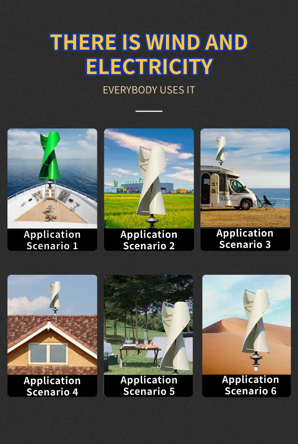 10000W 15KW 20KW Low Speed Vertical Axis Wind Turbine 12V 24V 48V High Power Off-grid Grid Connection Wind Controller for Home