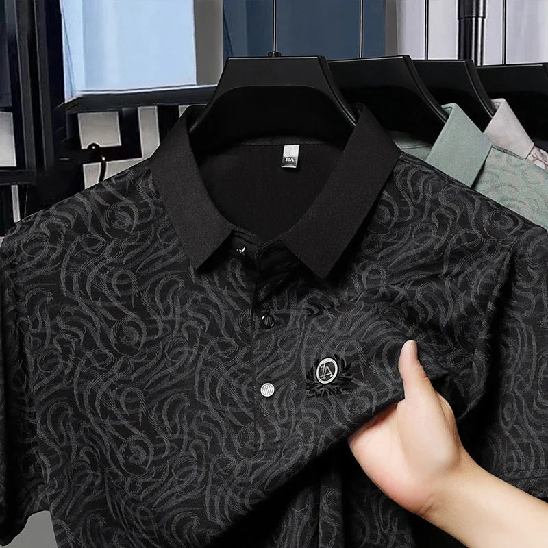 2026 New Men's Polo Shirt Quick Dry Breathable Short Sleeve Top For Daily Wear And Business Occasions