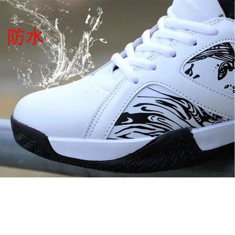 Men's Sneaker High Top Basketball Shoes New Casual Anti-slip Sport Breathable Running Shoes Style Unisex EEE