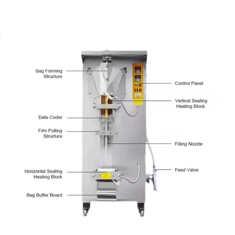Customized Automatic Production Plastic Bag Drinking Pure Sachet Water Filling Machine Making Packaging for Africa vertical