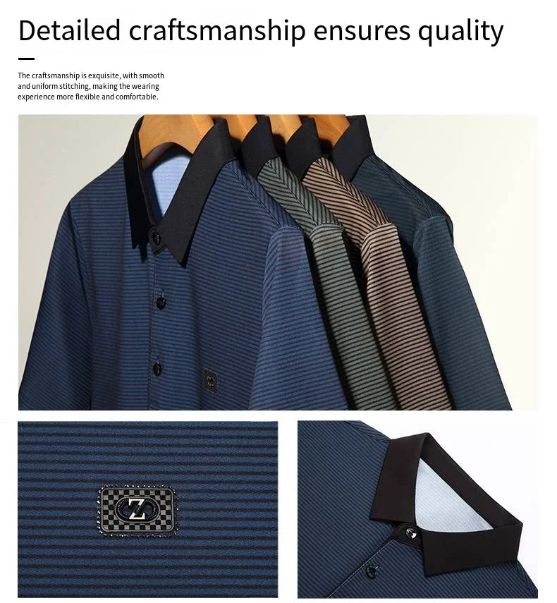 Original Designer Brand Men Short-Sleeved Polo Shirt Letter Print Lapel Button Summer New T-Shirt Business Casual Men's Clothing