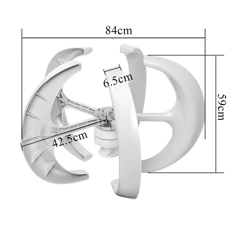 Rapid Delivery Of 3000W 24V 48V Vertical Wind Turbine Household Low Noise And Efficient Solar Cell System in Poland