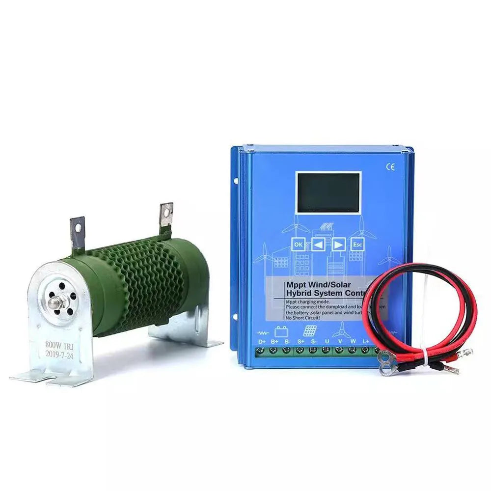 5000W 12V 24V 48V Wind Turbine Generator 5KW Vertical Axis Maglev Windmill With Hybrid Charge Controller For Home Use