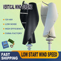 Free Energy 20000W 12V 24V 48V 2Blades Wind Power Turbine Generator With Mppt Charge Controller Vertical Axis For Farm Home Use